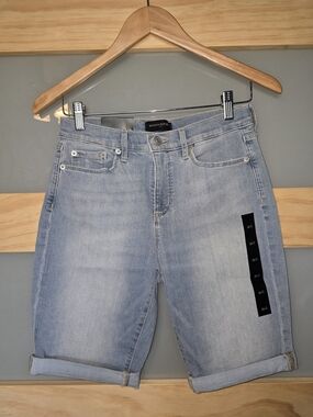 Banana Republic Light Blue Denim Bermuda Shorts